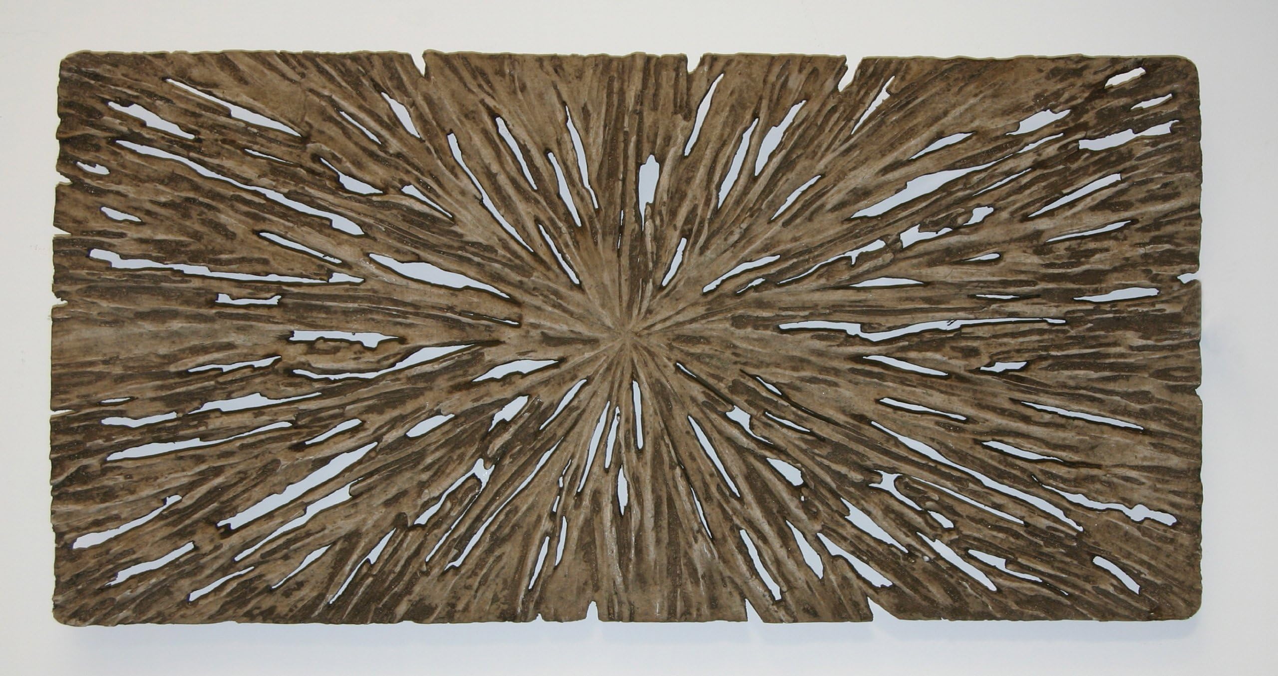 Screen Gems 12 by 24 by 2-Inch Long Square Wall Decor, Rotten Wood Finish