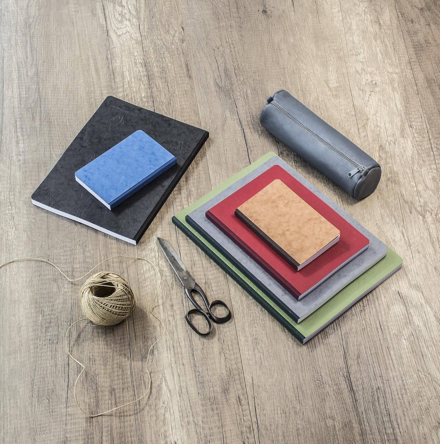 Clairefontaine 'Age Bag' Leather Oval Pencil Cases, 18.5x5x3cm - Random Colour Cover - Image 3