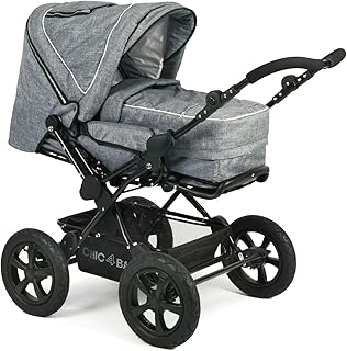 CHIC 4 BABY 100 34 Kombikinderwagen VIVA, Jeans, blau/grau