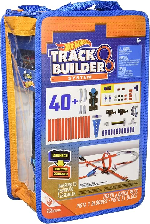 hot wheels track builder track and brick pack playset