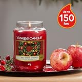 Yankee Candle Red Apple Wreath Large Jar Candle 150 Hour Burn Time view 2