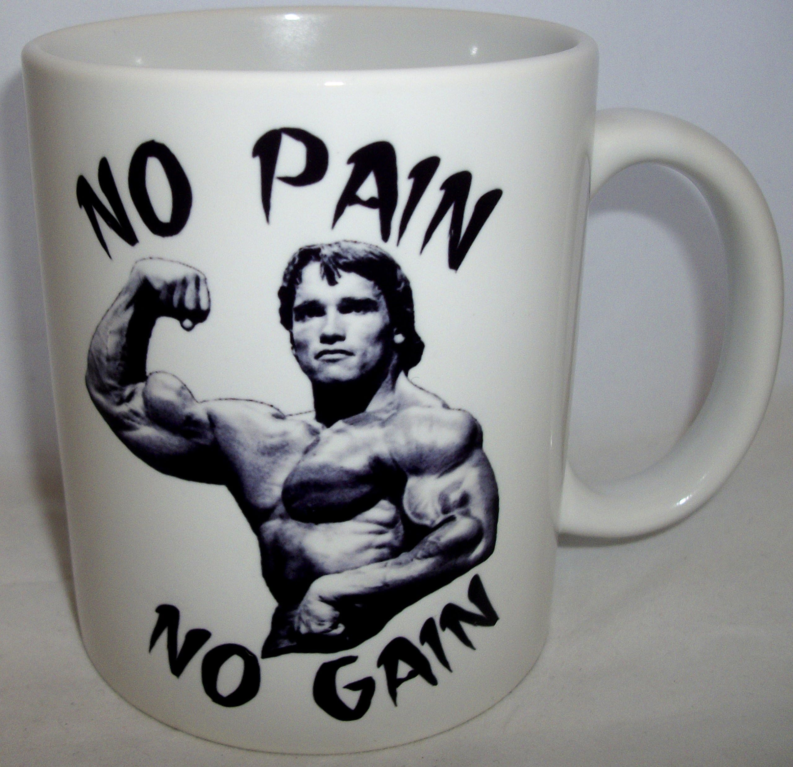 No Pain No Gain Bodybuilding Design Mug