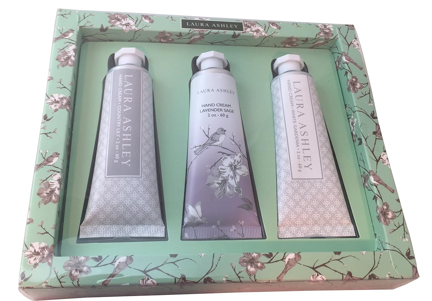 Buy Laura Ashley Hand Cream Gift Set Lavender Sage, White Gardenia