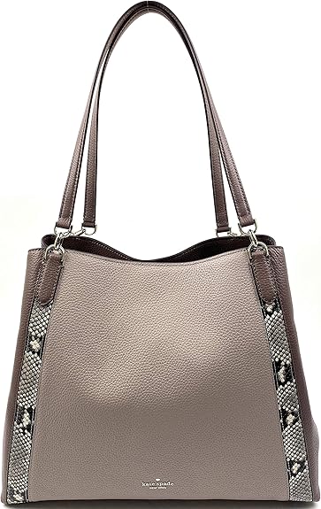 triple compartment shoulder bag