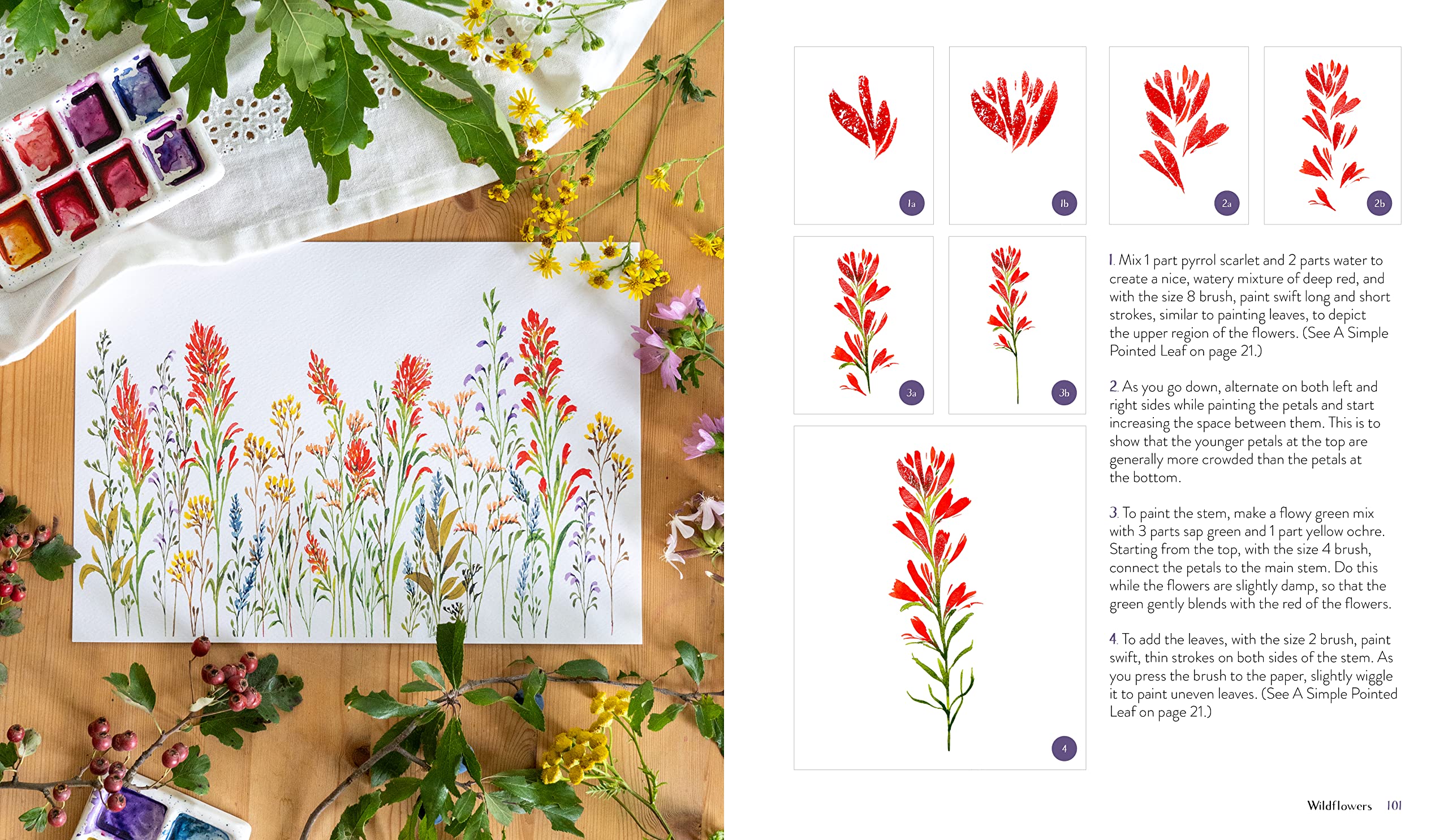 Wildflower Watercolor: The Beginner’s Guide to Painting Beautiful Florals Wildflower Watercolor: The Beginner’s Guide to Painting Beautiful Florals Paperback Kindle Spiral-bound