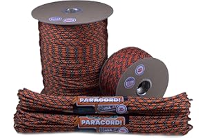 BORED? PARACORD! Bored Paracord - 1', 10', 25', 50', 100' Hanks & 250', 1000' Spools of Parachute 550 Cord Type III 7 Strand Paracord Well Over 300 Colors - General Lee - 250 Foot Spool
