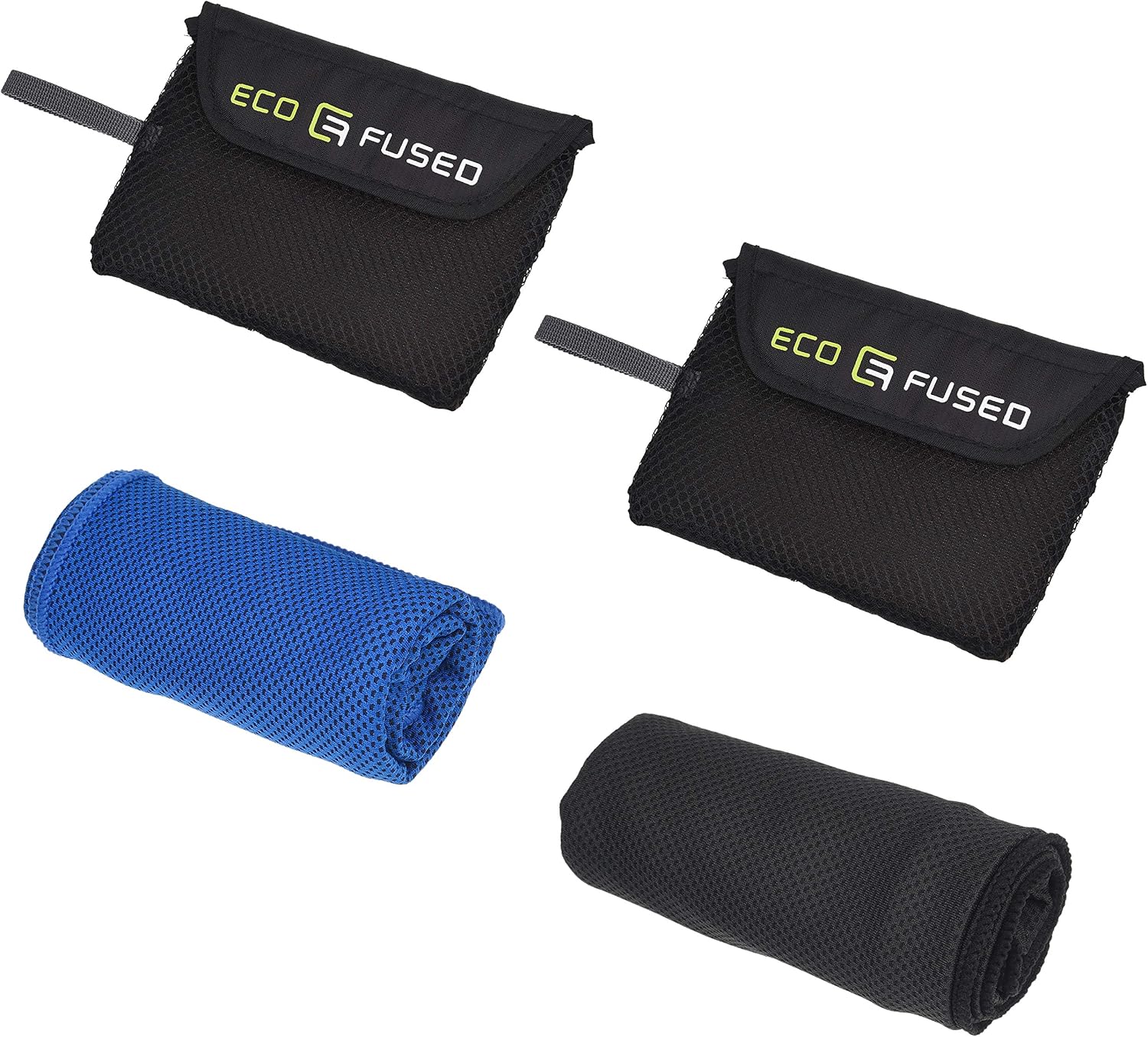 ECO-FUSED Cooling Towel, 2 Pack, Absorbent Compact Cooling Towel for Indoor and Outdoor Activities, Gym Workout, Yoga