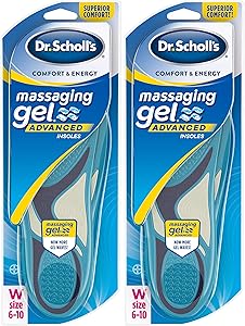 Dr Scholl's Massaging Gel Advanced Insoles, 2 Pairs (Women's 6-10), 2 Count