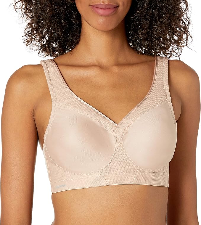 Produktbild Glamorise Frauen Plus Size Sport-BH kaffe, hellbraun, bügellos, nahtlos. Übergrößen Sport BH von Größe 46 bis zu 110 F Foto