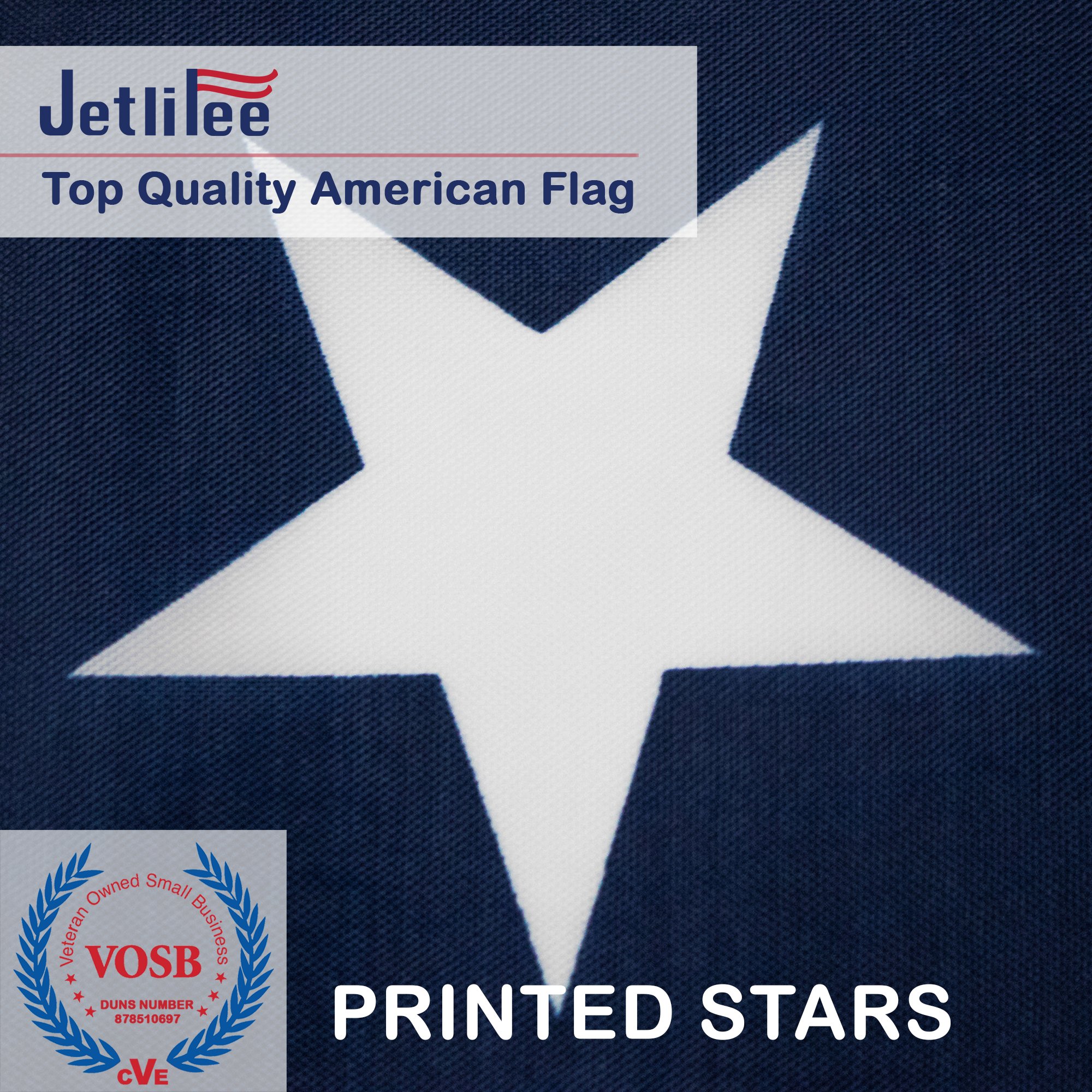 American Flag: Print 3x5 FT US Flag / USA Flag - American flags for Indoor and Outdoor