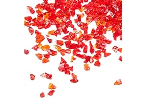 TWINKLING High Luster Crushed Glass, Broken Glass, Glass Gems Chips for DIY Resin Art Epoxy Crafts, Nail Art, Geode Painting,