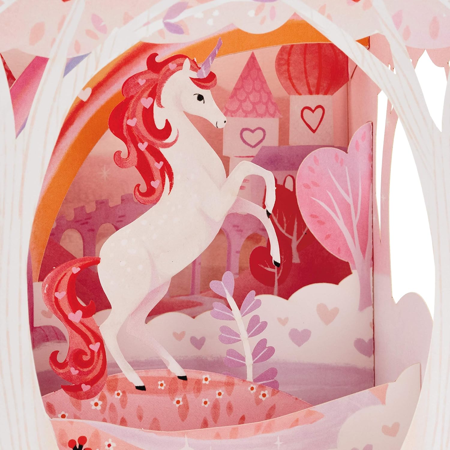 Magical Unicorn 3D Pop-Up Valentine's Day Card from Hallmark, 24cm x 16.6cm - Image 5