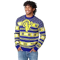 FOCO Standard NFL Big Logo Ugly Sweater, Team Color