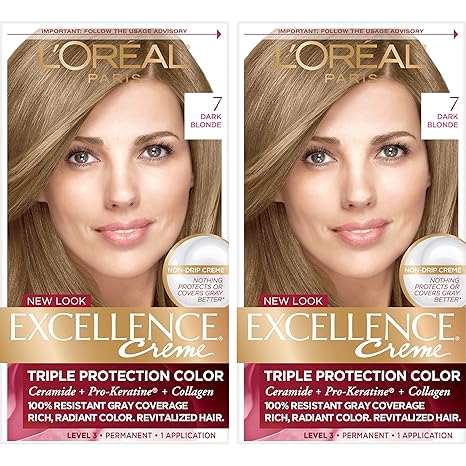 2 Count 7 Dark Blonde L Oreal Paris Excellence Creme Permanent