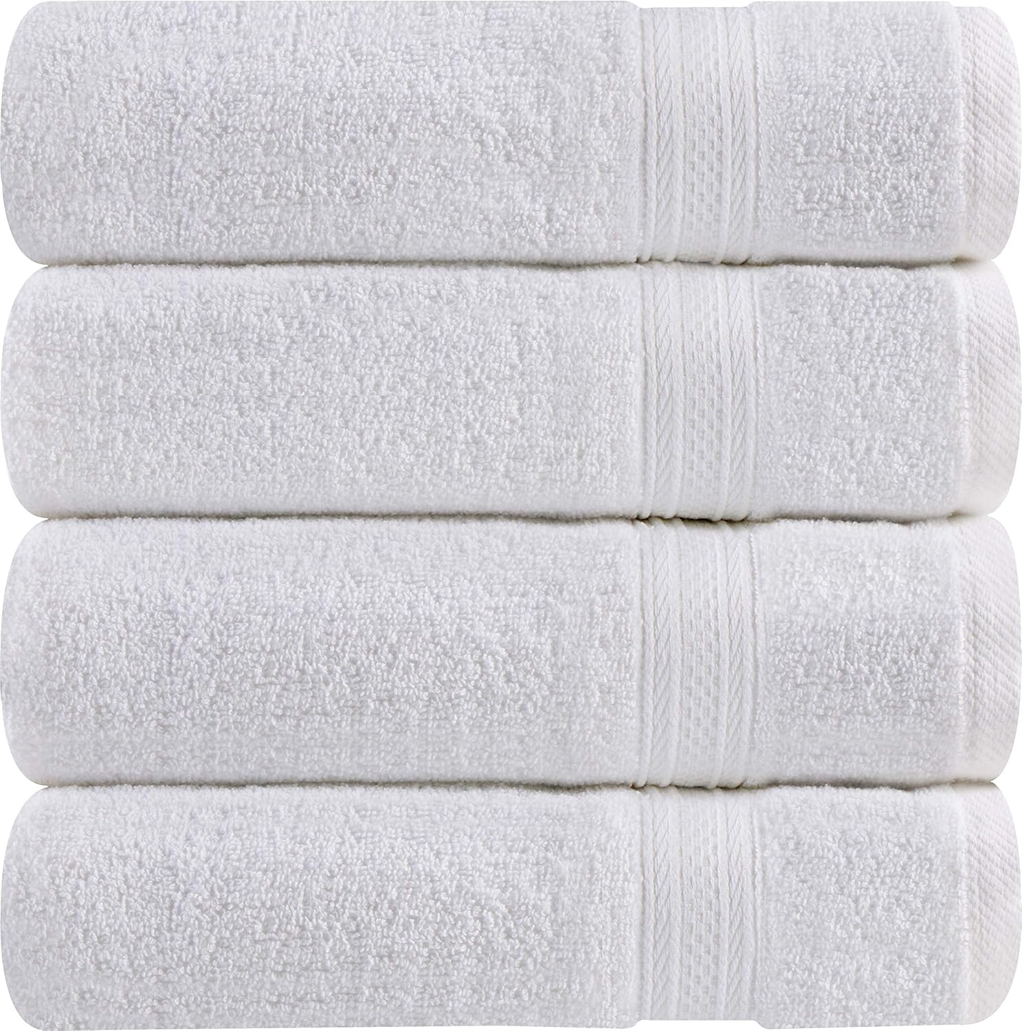 Utopia Towels 700 GSM Cotton 41 by 71 Centimeters Hand Towels, Set of 4, White Amazon.co.uk