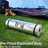 Trail Outdoor Leisure Foil Camping Mat 180x50cm 7mm EVA Grey view 6