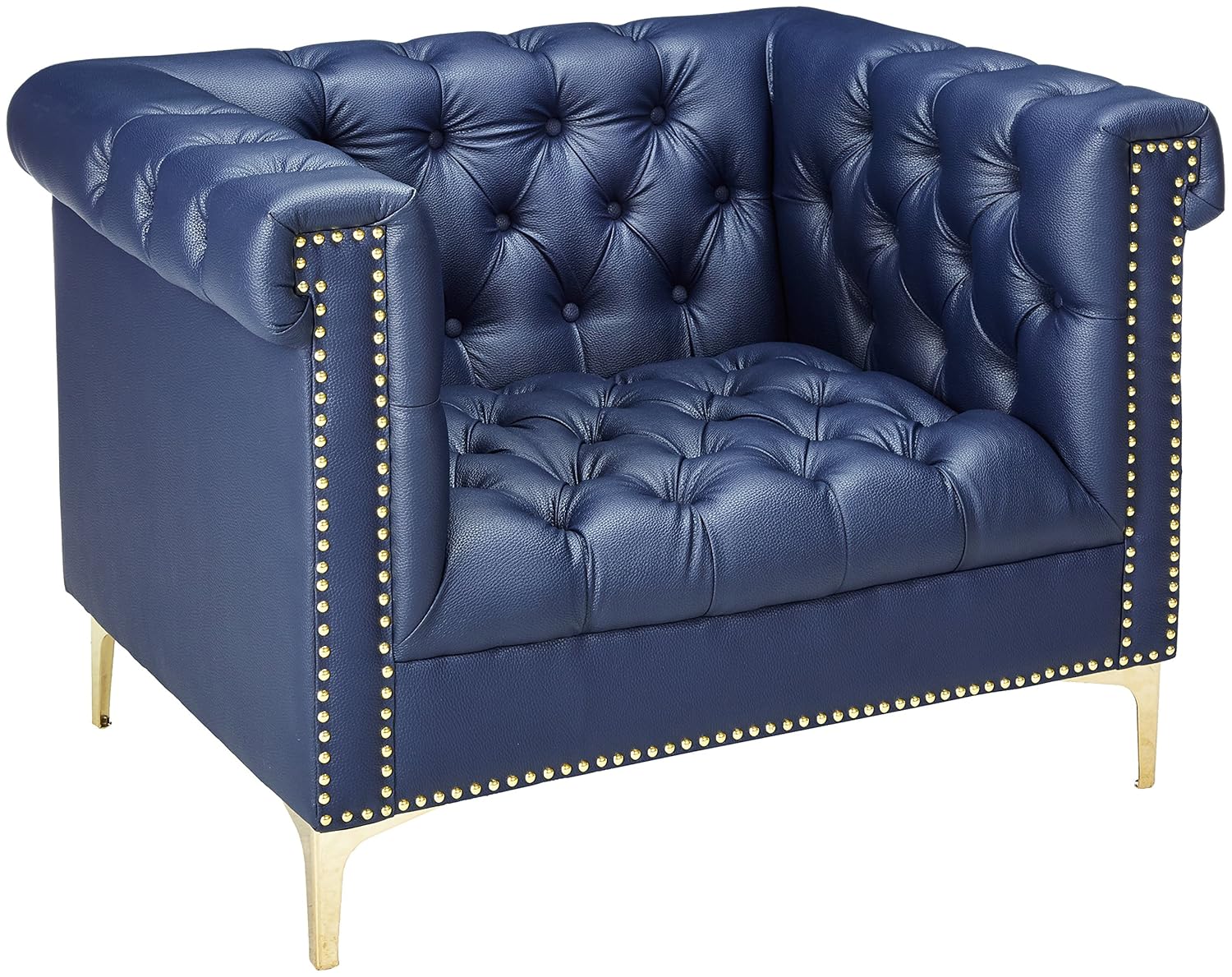 Best navy armless living room chair