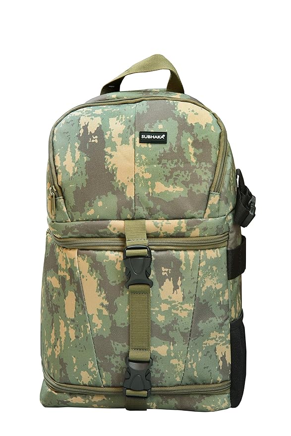 SUBHAKA DSLR Camera Sling Backpack - Army Color