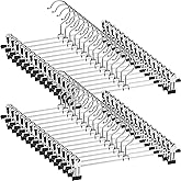 NORTHERN BROTHERS Pants Hangers, 30Pack Skirt Hangers for Women Adjustable Hangers for Men Kids Jeans Pant Trouser Clothes Space Saving