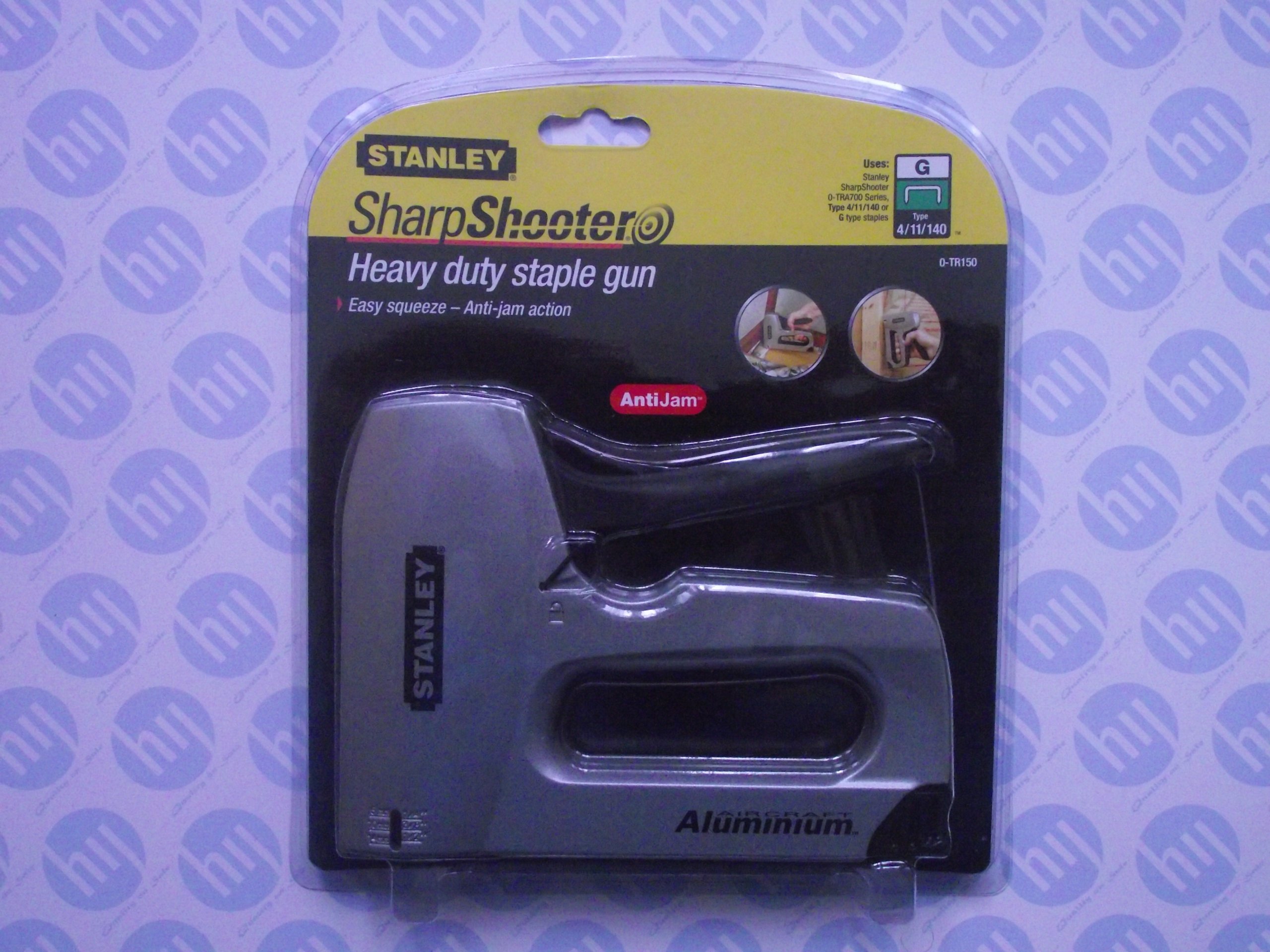 Stanley Sharp Shooter Heavy Duty Staple Gun Easy Squeeze Anti-jam Acti
