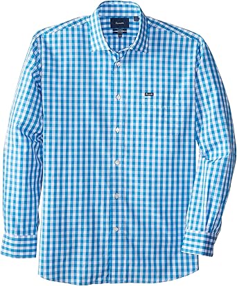 Faconnable Men's Gingham Woven Shirt at 