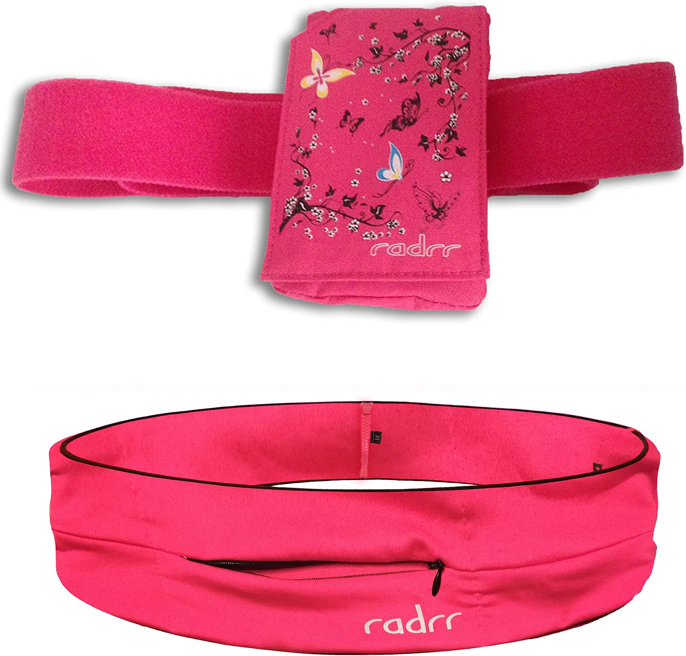 Insulin Pump Case Value Pack - Girl's Sport, Night and Day Pack (Small, Pink Butterflies)