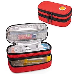 CURMIO Double Layer EpiPen Carrying Case, Portable