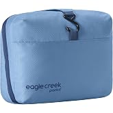 Eagle Creek Pack-It Hanging Toiletry Kit, Blue Dawn | Dual Compartment Toiletry Kit for Keeping Small Items Organized, Water-Resistant, Top Grab Handle, Zipper Pouch
