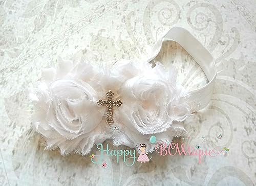 white headband for baptism