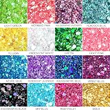 LEOBRO Holographic Chunky Glitter 32 Colors Epoxy Resin Glitter Set 7.6g/Color view 3