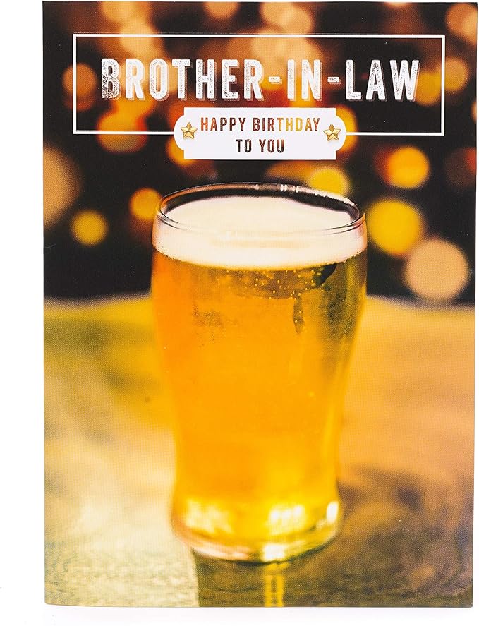 BrotherinLaw Birthday Card Birthday Card for BrotherinLaw Beer