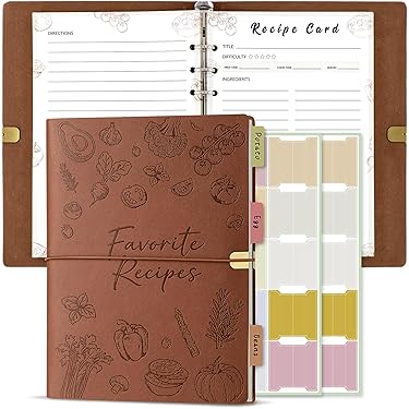 index card recipe binder Sprigs Floral, Recipe Card Binder, 4x6 Personalized – Sunny & Clear main image 1