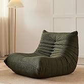 Big Adults Bean Bag Chairs Comfy Fireside BeanBag Couch Togo Sofa | Ergonomic Design, Soft and Breathable Fabric, Memory Foam, Fireside Lounge Floor Chair Back Support Bedroom