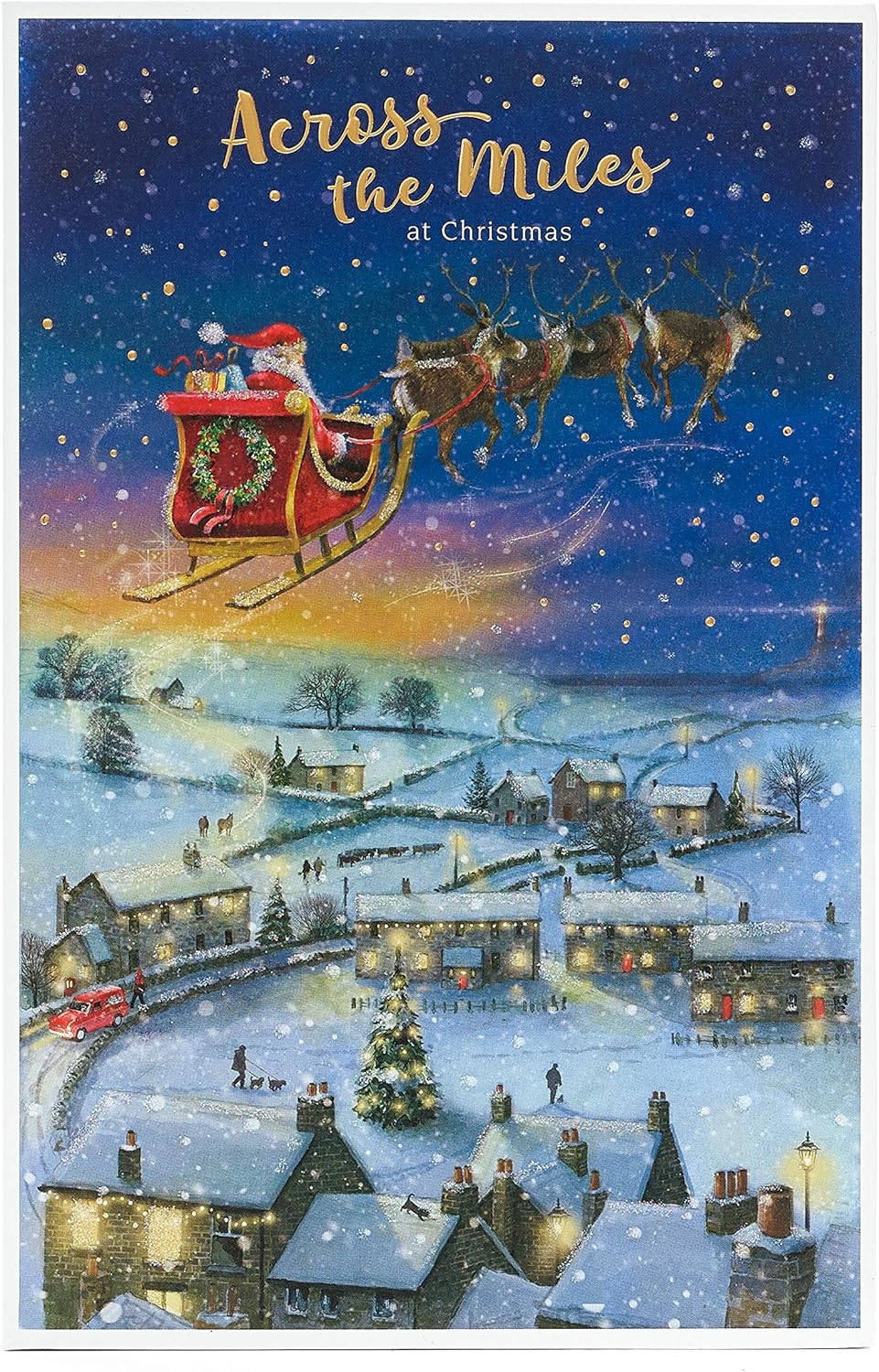 Christmas Card - Christmas Card With Santa - Christmas Card For Someone Far Away - Father Christmas Greetings Card