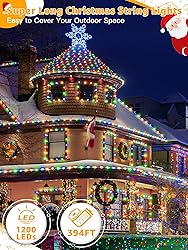 BrightChristmas Christmas Lights 1200 LED 394