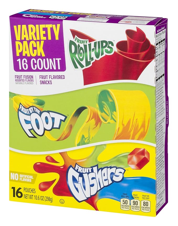 Betty Crocker Fruit Snacks, Fruit RollUps, Fruit By The