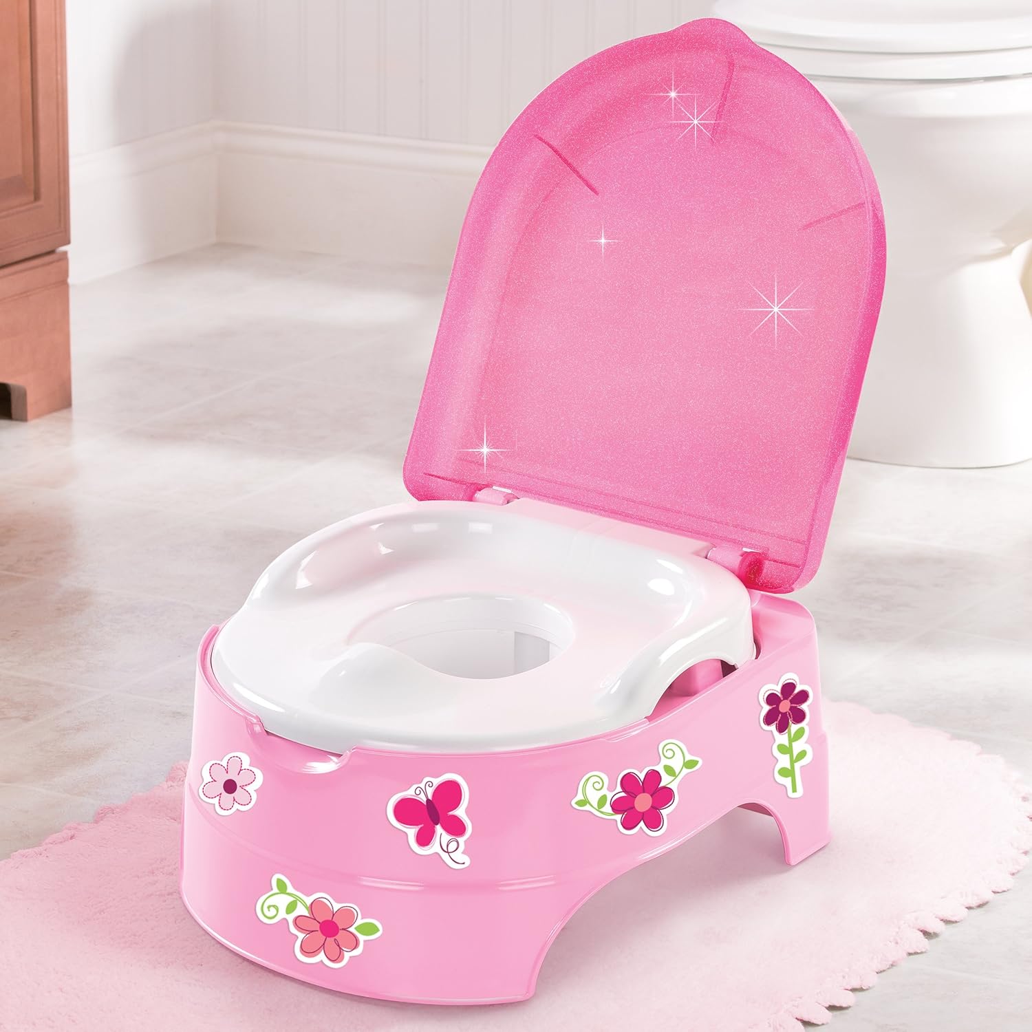 Chair Potty Training Pink Potty Throne Mini Toilet with lid Potty