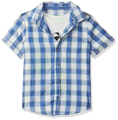 Baby Boys Checkered Regular fit Shirt