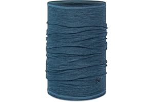 Buff Lightweight Merino Wool Neck Gaiter, 100% Ethically Sourced Wool,Versatile, Temperature Regulating Face Mask, Adult Size