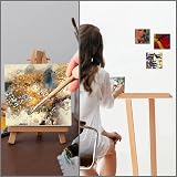 Belle Vous Blank Canvas 24 Pack 10x10 cm Pre Stretched Panels 3mm view 6