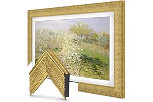 FRAME MY TV Gatsby Gold 65" Premiere Deco TV Frame - Compatible ONLY with Samsung The Frame TV and Pro TVs (Fits 2021-2025, LS03A, LS03B,LS03C,LS03D,LS03FA,LS03FW)