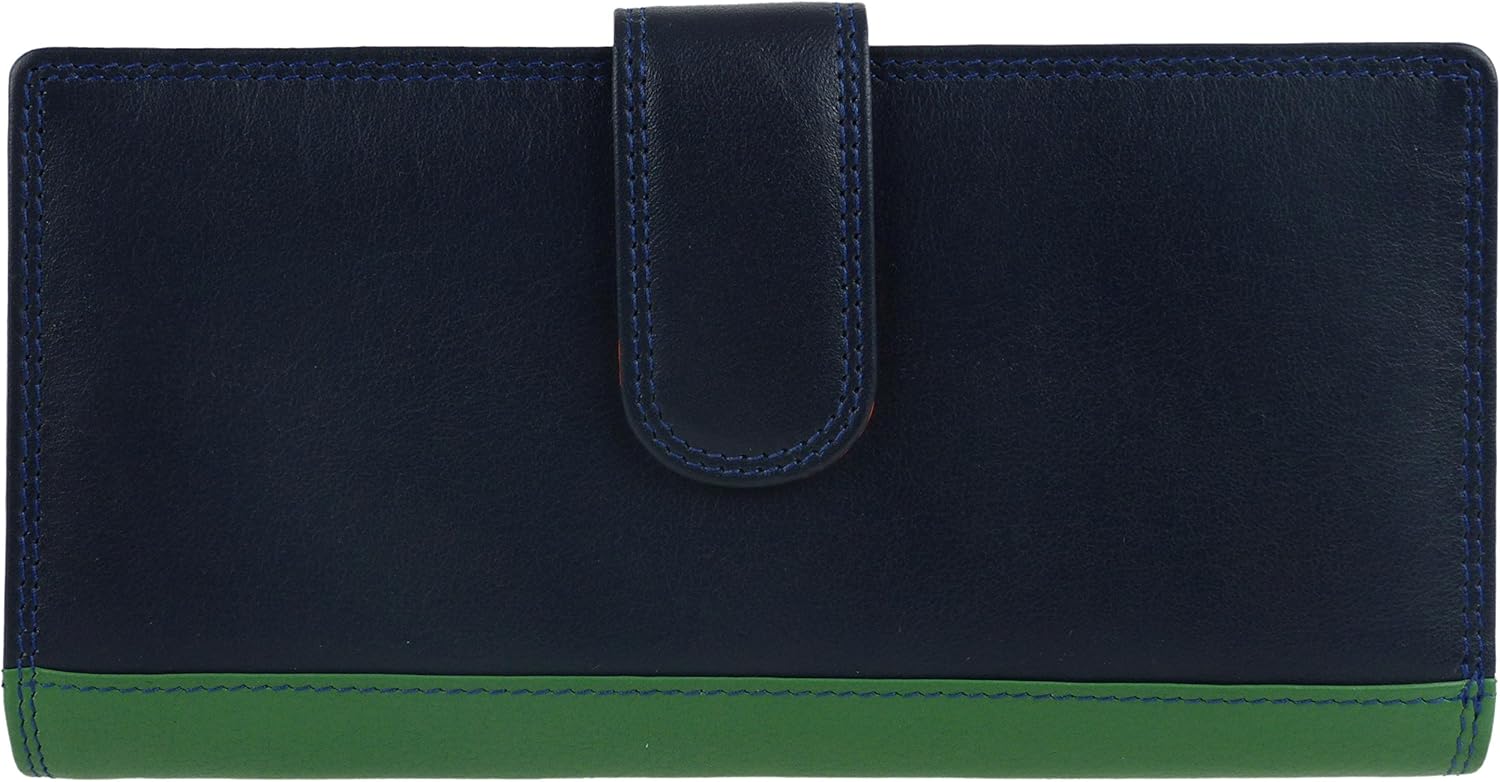 Golunski Leather Ladies Tabbed Purse Wallet Graffiti Range, Midnight - Image 3