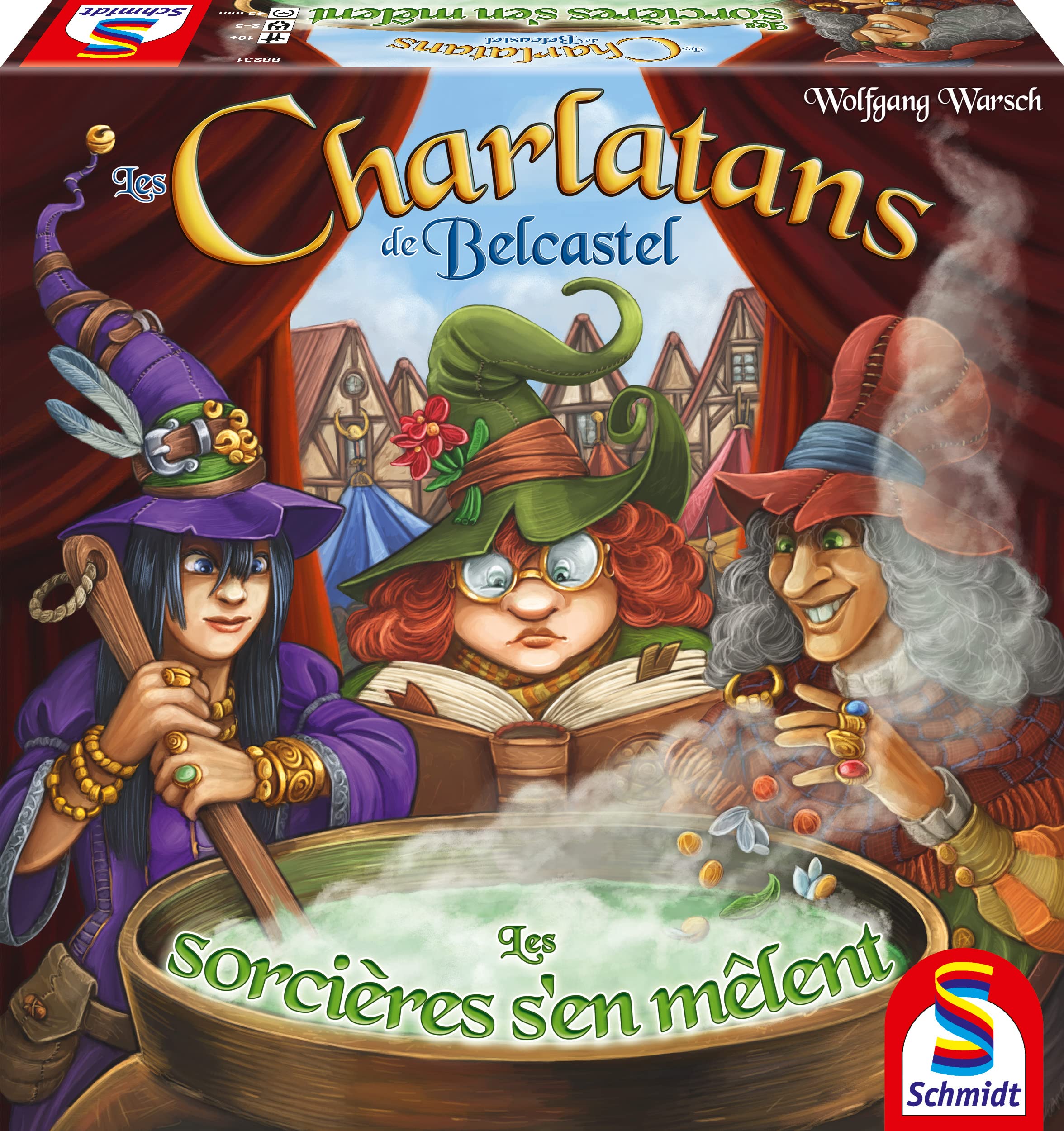 Schmidt Spiele 88231 Charlatans Expansion – Witches Meddle, Strategy Game
