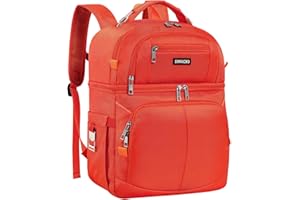 SINVICKO Insulated Cooler Backpack,Double Deck Leakproof Cooler Bag,Insulated Backpack Cooler Lunch Backpack for Men Women