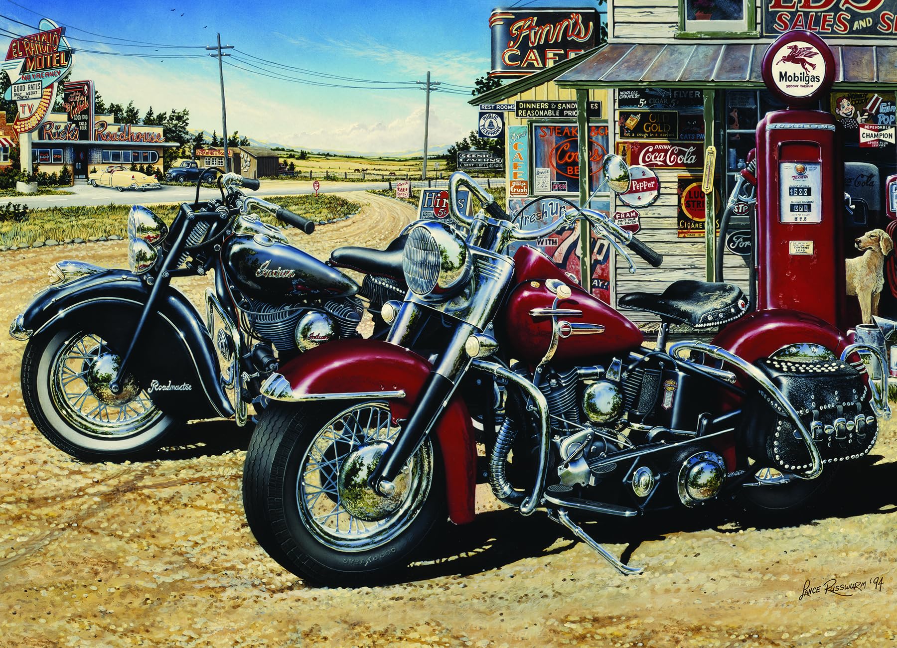Cobble Hill 1000 Piece Puzzle - Two for The Road - Sample Poster Included