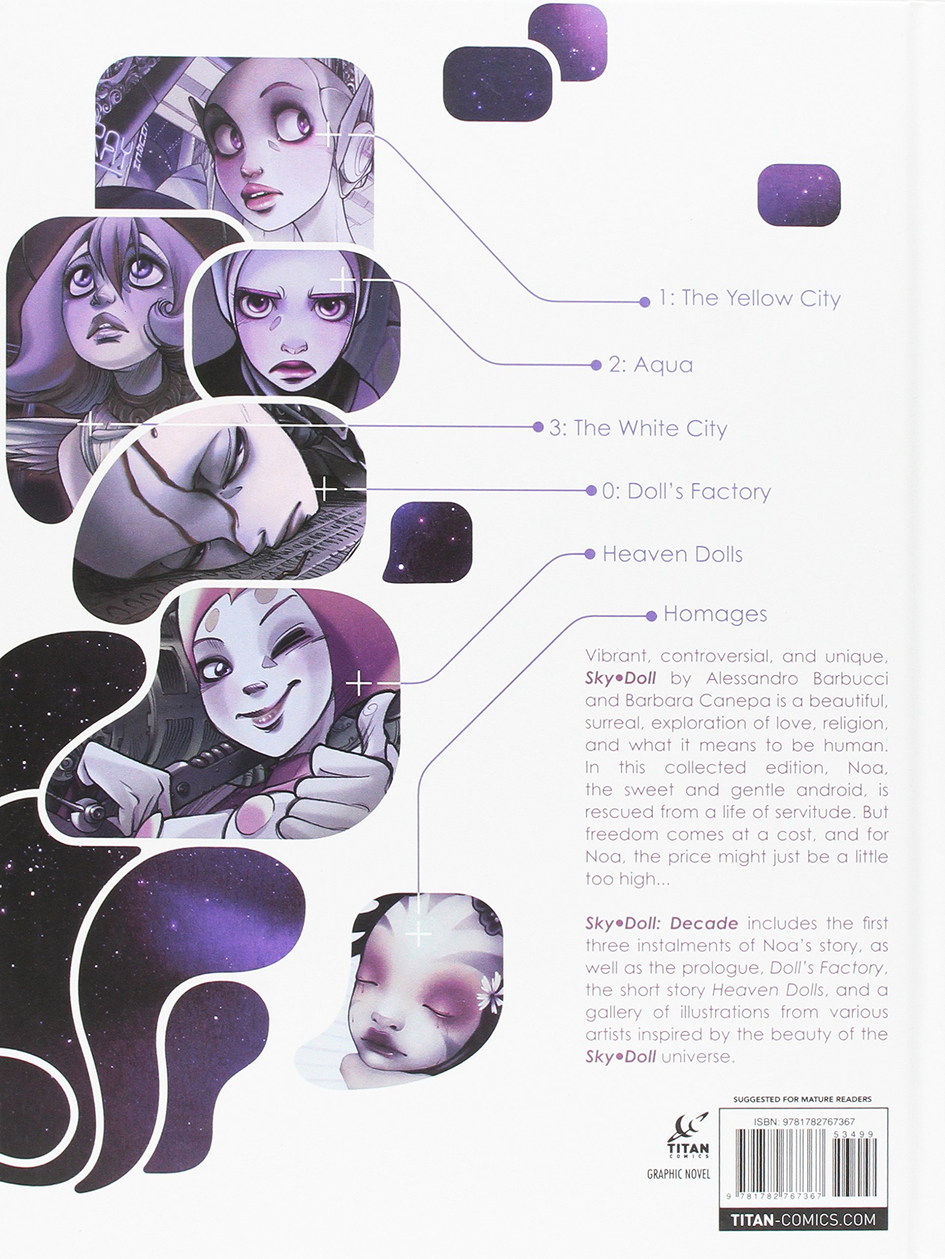 Sky Doll Decade Barbucci Alessandro Canepa Barbara 9781782767367 Books Amazon Ca