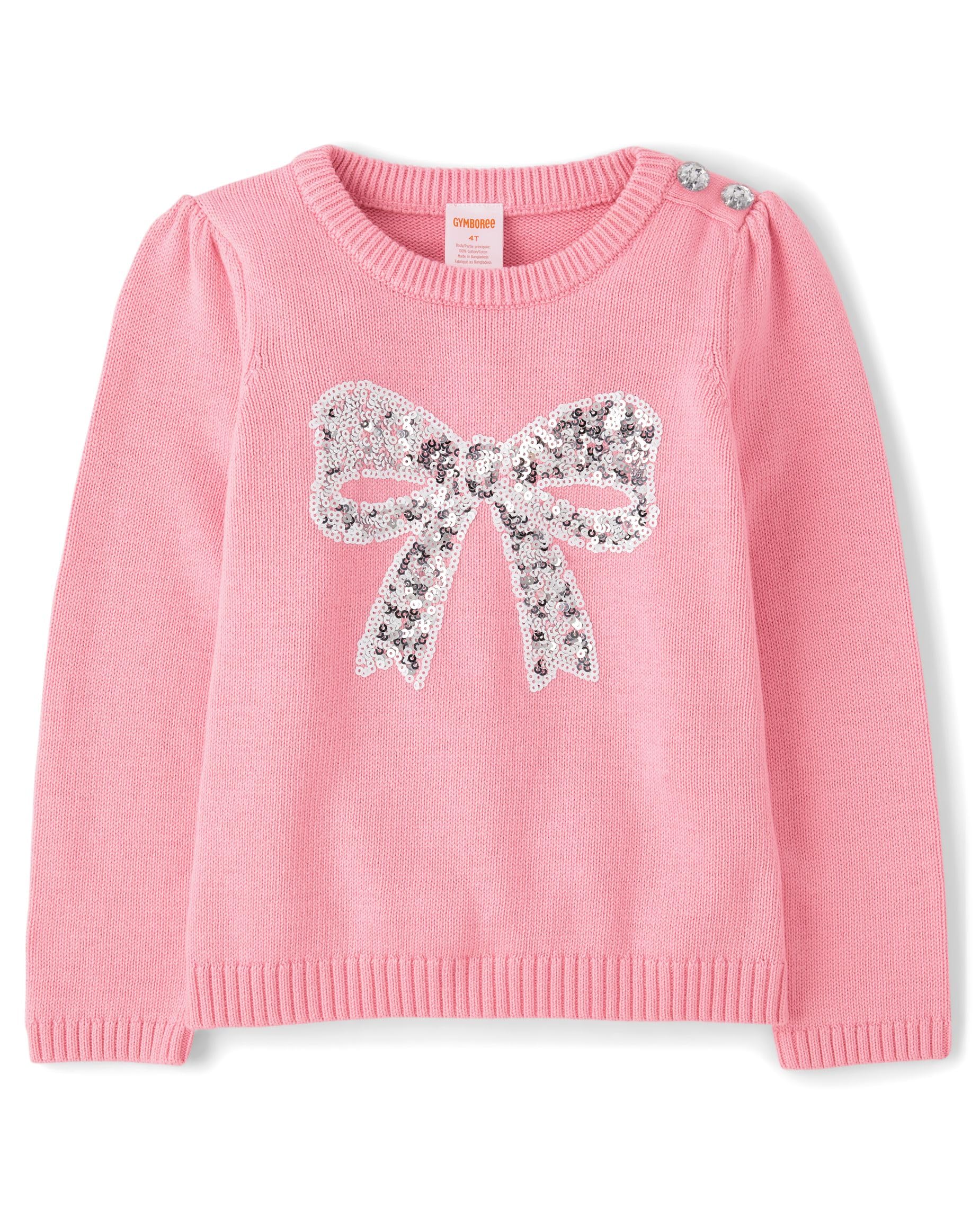 Gymboree,and Toddler Long Sleeve Sweaters,Pink Ribbon,12-18 Months