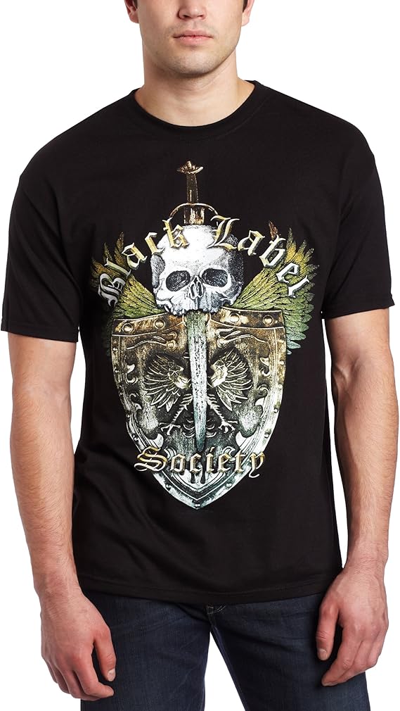 Black label society shirts for men