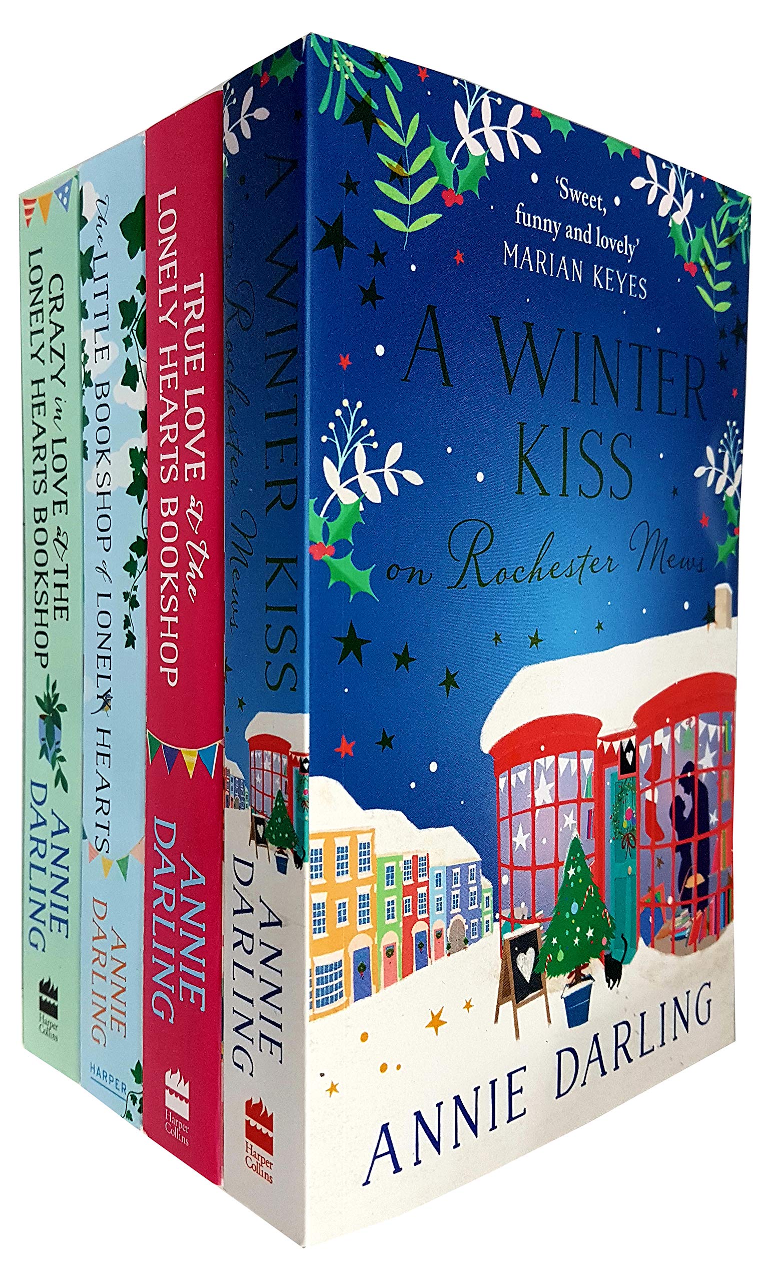 Lonely Hearts Bookshop Series 4 Books Collection Set by Annie Darling (The  Little Bookshop of Lonely Hearts, True Love at the Lonely Hearts Bookshop,  Crazy in Love, A Winter Kiss on Rochester