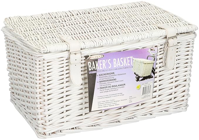 Bicycle Gear 871125233067 Weidenkorb für vélo-Blanc